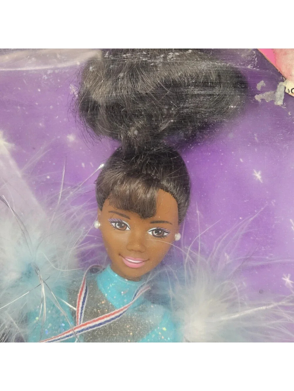 Licensed Collectible Barbie Doll '98 Nagano Olympic USA Skater African American
